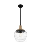 Elstead Lampa wisząca Royer 1 źródło światła Matowa czerń QZ-ROYER-1P-MBK
