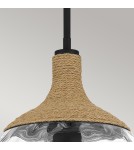 Elstead Lampa wisząca Royer 1 źródło światła Matowa czerń QZ-ROYER-1P-MBK