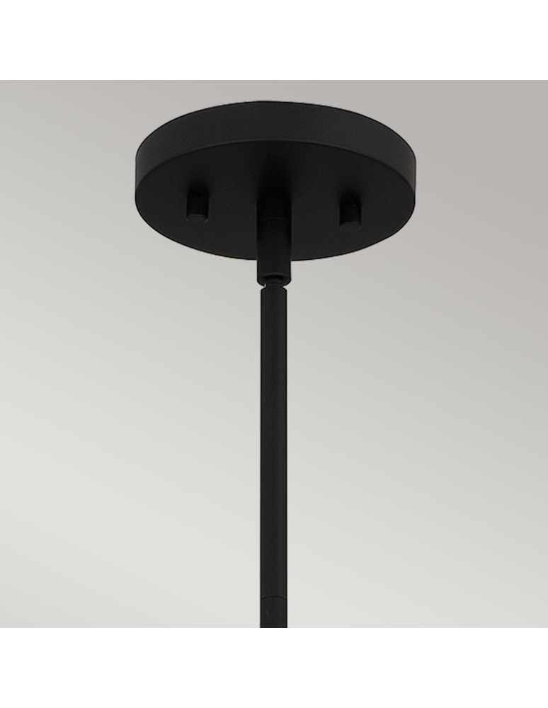 Elstead Lampa wisząca Royer 1 źródło światła Matowa czerń QZ-ROYER-1P-MBK