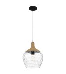 Elstead Lampa wisząca Royer 1 źródło światła Matowa czerń QZ-ROYER-1P-MBK
