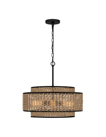 Elstead Lampa wisząca Teton 5 źródeł światła Matowa czerń QZ-TETON-5P-MBK - product 2