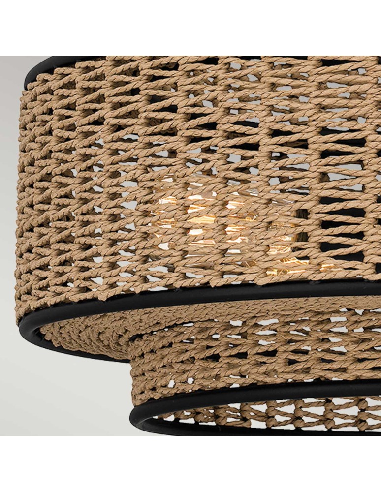 Elstead Lampa wisząca Teton 5 źródeł światła Matowa czerń QZ-TETON-5P-MBK