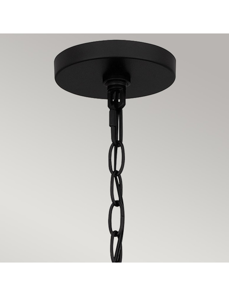 Elstead Lampa wisząca Teton 5 źródeł światła Matowa czerń QZ-TETON-5P-MBK