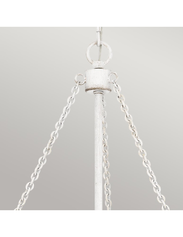 Elstead Lampa wisząca Waylon 4 źródła światła Antyczna biel QZ-WAYLON-4P-AWH