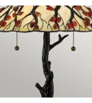 Elstead Lampa stołowa Whispering 2 źródła światła Valiant brąz QZ-WHISPERING-TL-VB