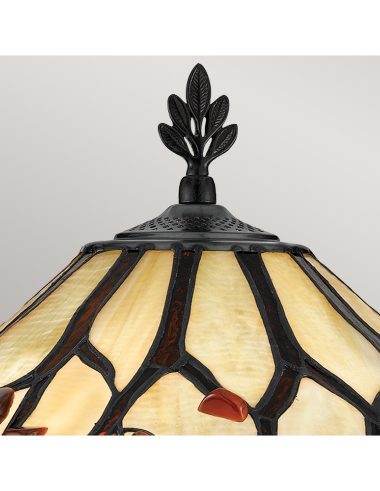 Elstead Lampa stołowa Whispering 2 źródła światła Valiant brąz QZ-WHISPERING-TL-VB