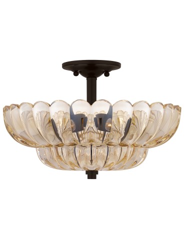 Elstead Półplafon Whitecap 4 źródła światła Kakaowy brąz QZ-WHITECAP-SF-M - product 2