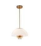 Elstead Lampa wisząca Staring 3 źródła światła Przecierane złoto STARING-3P-DG-OPAL