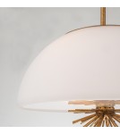 Elstead Lampa wisząca Staring 3 źródła światła Przecierane złoto STARING-3P-DG-OPAL