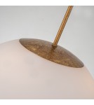 Elstead Lampa wisząca Staring 3 źródła światła Przecierane złoto STARING-3P-DG-OPAL