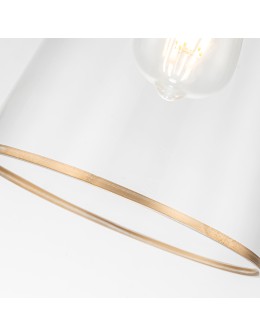 Elstead Mała lampa wisząca Staring 1 źródło światła Przecierane złoto STARING-MP-DG-CLEAR - product 2