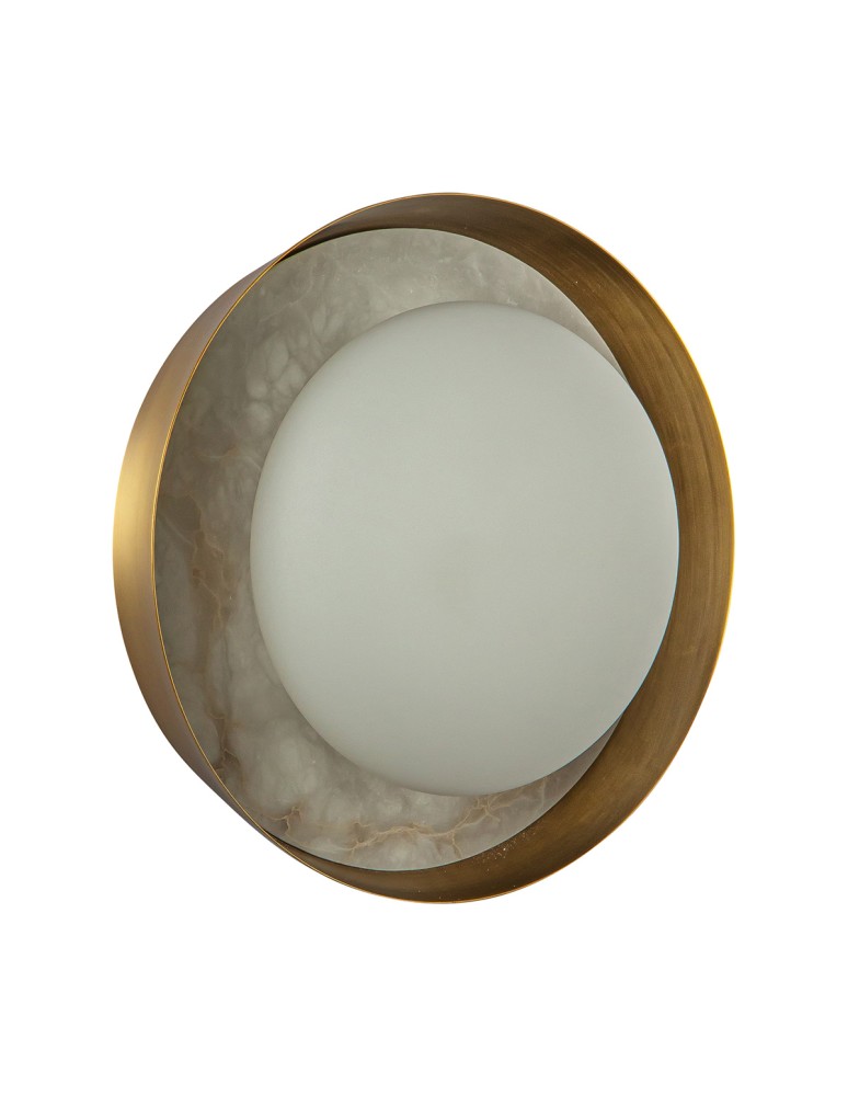 Quintiesse Kinkiet LED Alonso Vintage mosiądz Elstead Lighting QN-ALONSO2-VBS-AR
