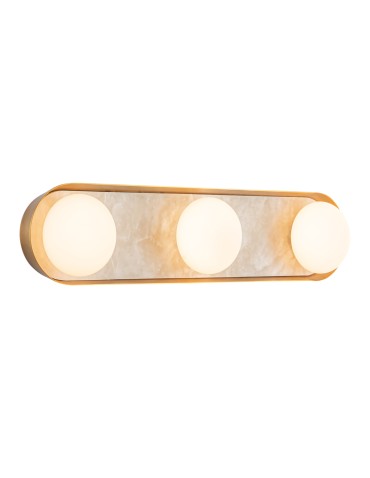 Quintiesse Kinkiet LED Alonso Vintage mosiądz Elstead Lighting QN-ALONSO3-VBS-AR