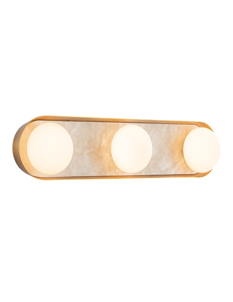 Quintiesse Kinkiet LED Alonso Vintage mosiądz Elstead Lighting QN-ALONSO3-VBS-AR