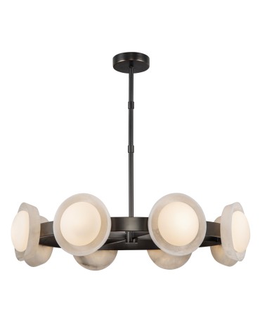 Quintiesse Żyrandol LED Alonso Miejski brąz Elstead Lighting QN-ALONSO8-UBZ-AR