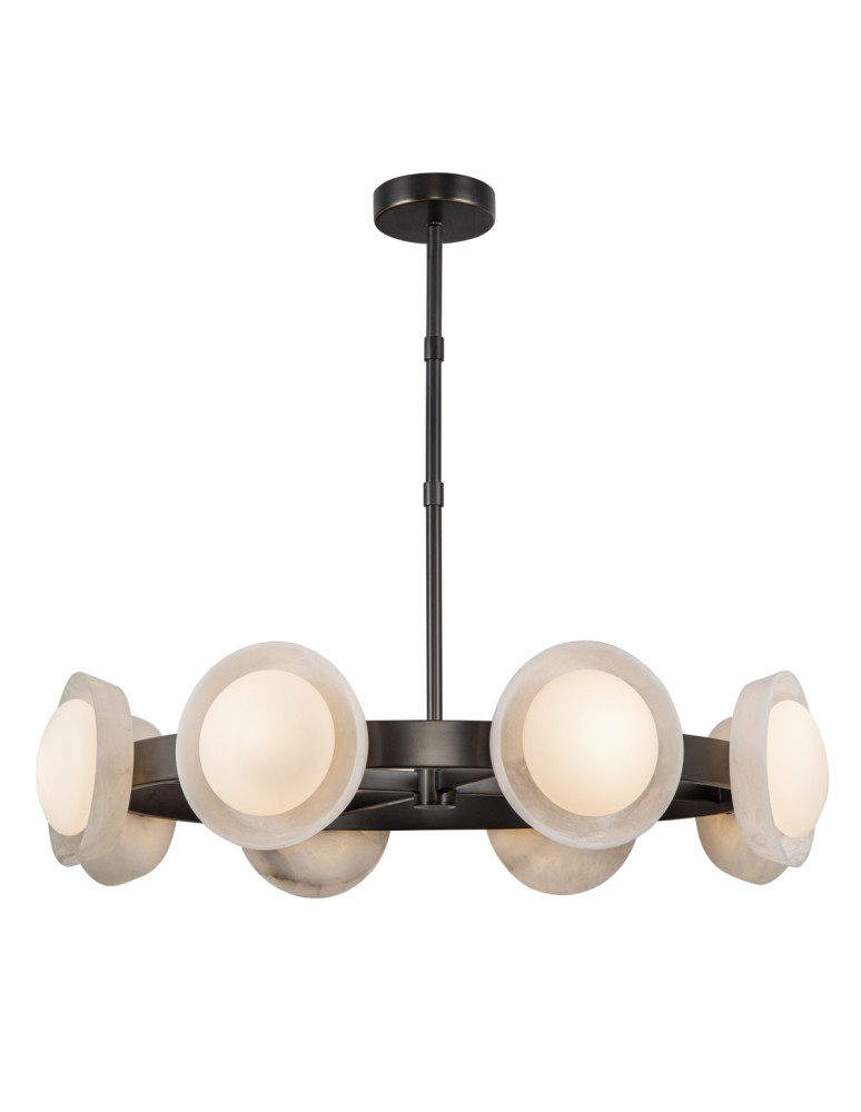 Quintiesse Żyrandol LED Alonso Miejski brąz Elstead Lighting QN-ALONSO8-UBZ-AR