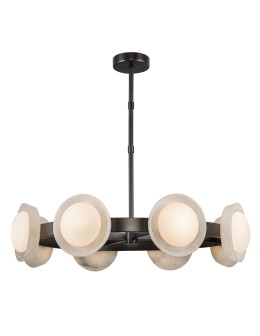 Quintiesse Żyrandol LED Alonso Miejski brąz Elstead Lighting QN-ALONSO8-UBZ-AR
