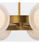 Quintiesse Żyrandol LED Alonso Vintage mosiądz Elstead Lighting QN-ALONSO8-VBS-AR