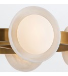 Quintiesse Żyrandol LED Alonso Vintage mosiądz Elstead Lighting QN-ALONSO8-VBS-AR
