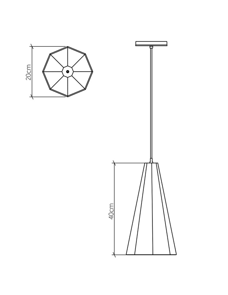 Quintiesse Lampa wisząca Angular Elstead Lighting QN-ANGULAR-P-S-TEAK