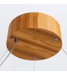 Quintiesse Lampa wisząca LED Angular Elstead Lighting QN-ANGULAR-RING-LED-80-TEAK