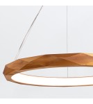 Quintiesse Lampa wisząca LED Angular Elstead Lighting QN-ANGULAR-RING-LED-80-TEAK