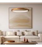 Quintiesse Lampa wisząca LED Angular Elstead Lighting QN-ANGULAR-RING-LED-80-TEAK
