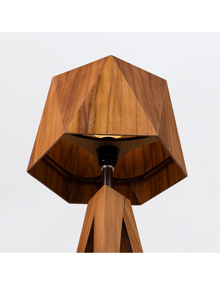 Quintiesse Lampa stołowa Angular Elstead Lighting QN-ANGULAR-TL-TEAK