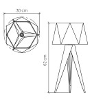 Quintiesse Lampa stołowa Angular Elstead Lighting QN-ANGULAR-TL-TEAK