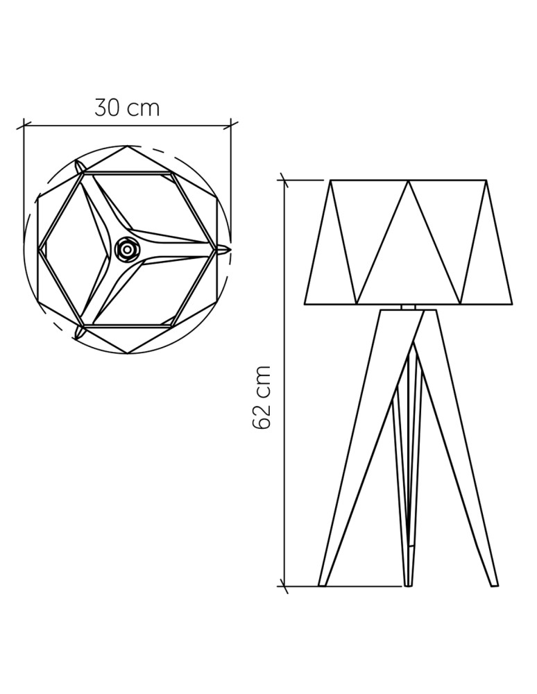 Quintiesse Lampa stołowa Angular Elstead Lighting QN-ANGULAR-TL-TEAK