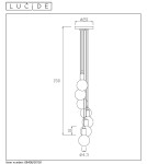 Pendant lamps - Lucide FIX MULTIPLE Pendant 7xE27 black 08408/07/30 - product 8
