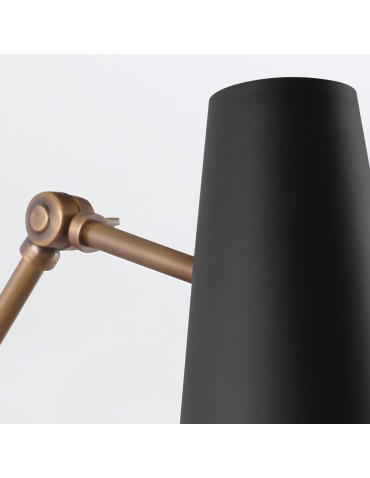 Quintiesse Kinkiet Brickell 1 źródło światła Matowa czerń Elstead Lighting QN-BRICKELL-1WB-MBHL - product 2
