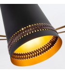Quintiesse Żyrandol Brickell 5 źródeł światła Matowa czerń Elstead Lighting QN-BRICKELL5-MBHL