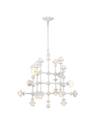 Quintiesse Żyrandol Cadence 18 źródeł światła Antyczna biel Elstead Lighting QN-CADENCE18-WHT - product 2