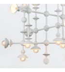 Quintiesse Żyrandol Cadence 18 źródeł światła Antyczna biel Elstead Lighting QN-CADENCE18-WHT