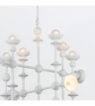 Quintiesse Żyrandol Cadence 18 źródeł światła Antyczna biel Elstead Lighting QN-CADENCE18-WHT