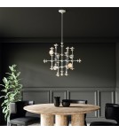 Quintiesse Żyrandol Cadence 18 źródeł światła Antyczna biel Elstead Lighting QN-CADENCE18-WHT