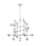 Quintiesse Żyrandol Cadence 18 źródeł światła Antyczna biel Elstead Lighting QN-CADENCE18-WHT