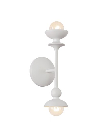 Quintiesse Kinkiet Cadence 2 źródła światła Antyczna biel Elstead Lighting QN-CADENCE-2WB-WHT
