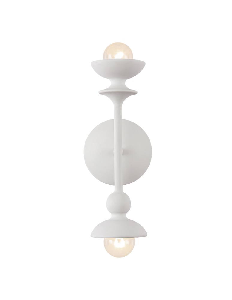 Quintiesse Kinkiet Cadence 2 źródła światła Antyczna biel Elstead Lighting QN-CADENCE-2WB-WHT