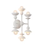 Quintiesse Kinkiet Cadence 6 źródeł światła Antyczna biel Elstead Lighting QN-CADENCE-6WB-WHT