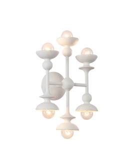 Quintiesse Kinkiet Cadence 6 źródeł światła Antyczna biel Elstead Lighting QN-CADENCE-6WB-WHT