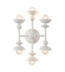 Quintiesse Kinkiet Cadence 6 źródeł światła Antyczna biel Elstead Lighting QN-CADENCE-6WB-WHT