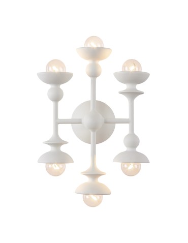 Quintiesse Kinkiet Cadence 6 źródeł światła Antyczna biel Elstead Lighting QN-CADENCE-6WB-WHT - product 2