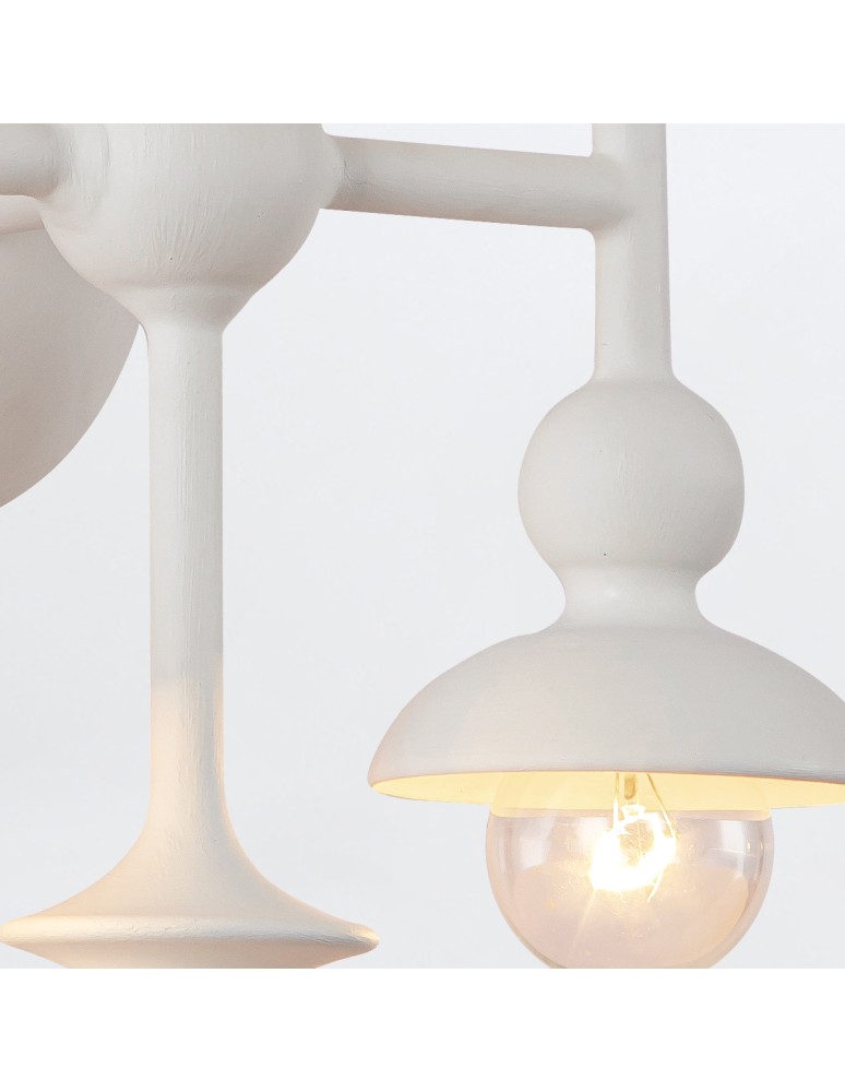 Quintiesse Kinkiet Cadence 6 źródeł światła Antyczna biel Elstead Lighting QN-CADENCE-6WB-WHT