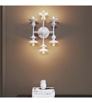 Quintiesse Kinkiet Cadence 6 źródeł światła Antyczna biel Elstead Lighting QN-CADENCE-6WB-WHT