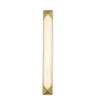 Quintiesse Duży kinkiet LED Caesar Vintage mosiądz Elstead Lighting QN-CAESAR-W-L-VBS-AR