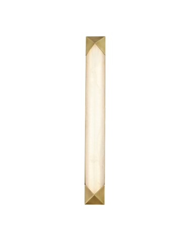 Quintiesse Duży kinkiet LED Caesar Vintage mosiądz Elstead Lighting QN-CAESAR-W-L-VBS-AR