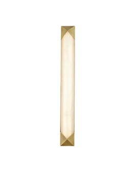 Quintiesse Duży kinkiet LED Caesar Vintage mosiądz Elstead Lighting QN-CAESAR-W-L-VBS-AR