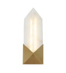 Quintiesse Mały kinkiet LED Caesar Vintage mosiądz Elstead Lighting QN-CAESAR-W-S-VBS-AR